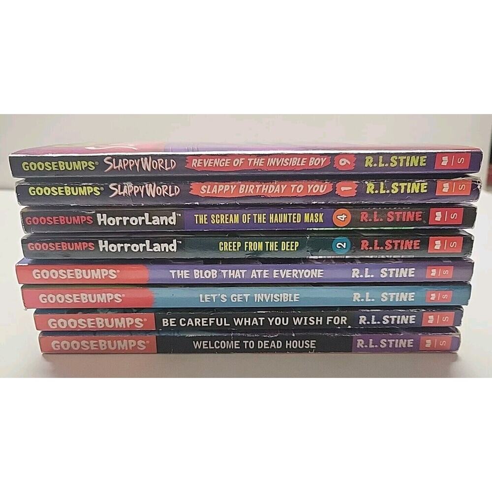 Lot of 9 R.L.Stine Goosebumps Books 2008 - 2019 Some 1st Printings